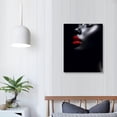 thumbnail image 3 of Nawypu Black Women Red Lips Fashion Art African Woman Room Makeup Wall Canvas Decor Canvas Wall Art Prints for Wall Decor Room Decor Bedroom Decor Gifts, 3 of 4