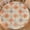 Daily Orange, variant on Memorial Day 4th of July Round Fitted Tablecloth with Elastic Edge 44-48 Inch Red White Blue Star Table Cover Independence Day Patriotic Table Cloth Washable for Kitchen Picnic