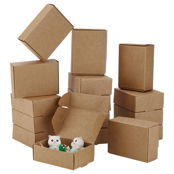 Cardboard Paper Mailer Boxes Shipping Boxes BurlyWood Rectangle 8.5x6x3cm