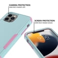 thumbnail image 4 of 3 Layer Case for iPhone 15 14 13 12 11 Pro Max Mini XR XS Max 8 7 15Plus SE 2020 Luxury Armor Shockproof Soft Bumpers Hard Cover, 4 of 5