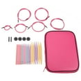 thumbnail image 1 of Coiry 10 Pairs Plastic Change Head Circular Knitting Needle Crochet Hooks Set, 1 of 9