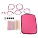 thumbnail image 1 of Herramientas Tejer Agujas para Suéter Agujas Bucle Desmontadas Plástico ABS Agujas Bucle Cuerda Reemplazables Un Juego 10 Bolsas PU, 1 of 8