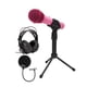 thumbnail image 1 of Paquete de micrófonos dinámicos portátiles SAMSON Q2U USB y XLR con patrón polar cardioide (rosa) co, 1 of 7