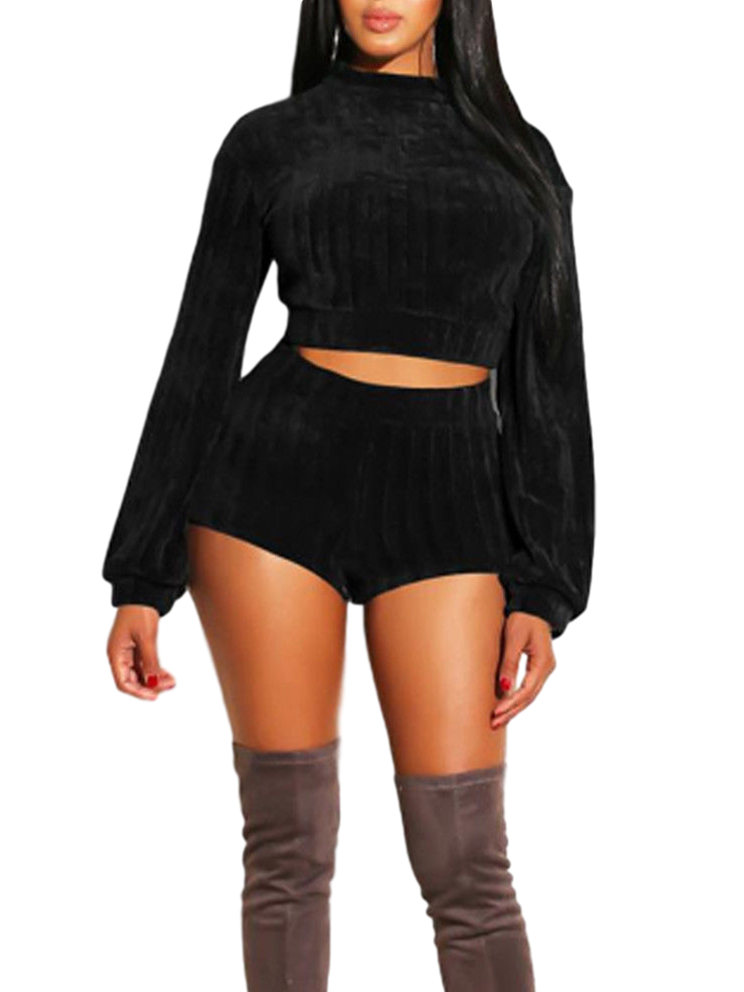 crop top pants outfit