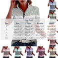 thumbnail image 3 of KIHOUT Women's Striped Color Block Quarter-Zip Polo Shirt, Short Sleeve Stand Collar Casual and Golf Top with Relaxed Fit, 3 of 6