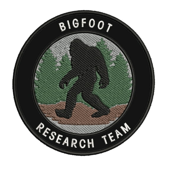 Bigfoot Hide & Seek World Champion 3.5" Iron On Or Sew On Embroidered Fabric Badge Patch Unexplained Mysteries Iconic Series