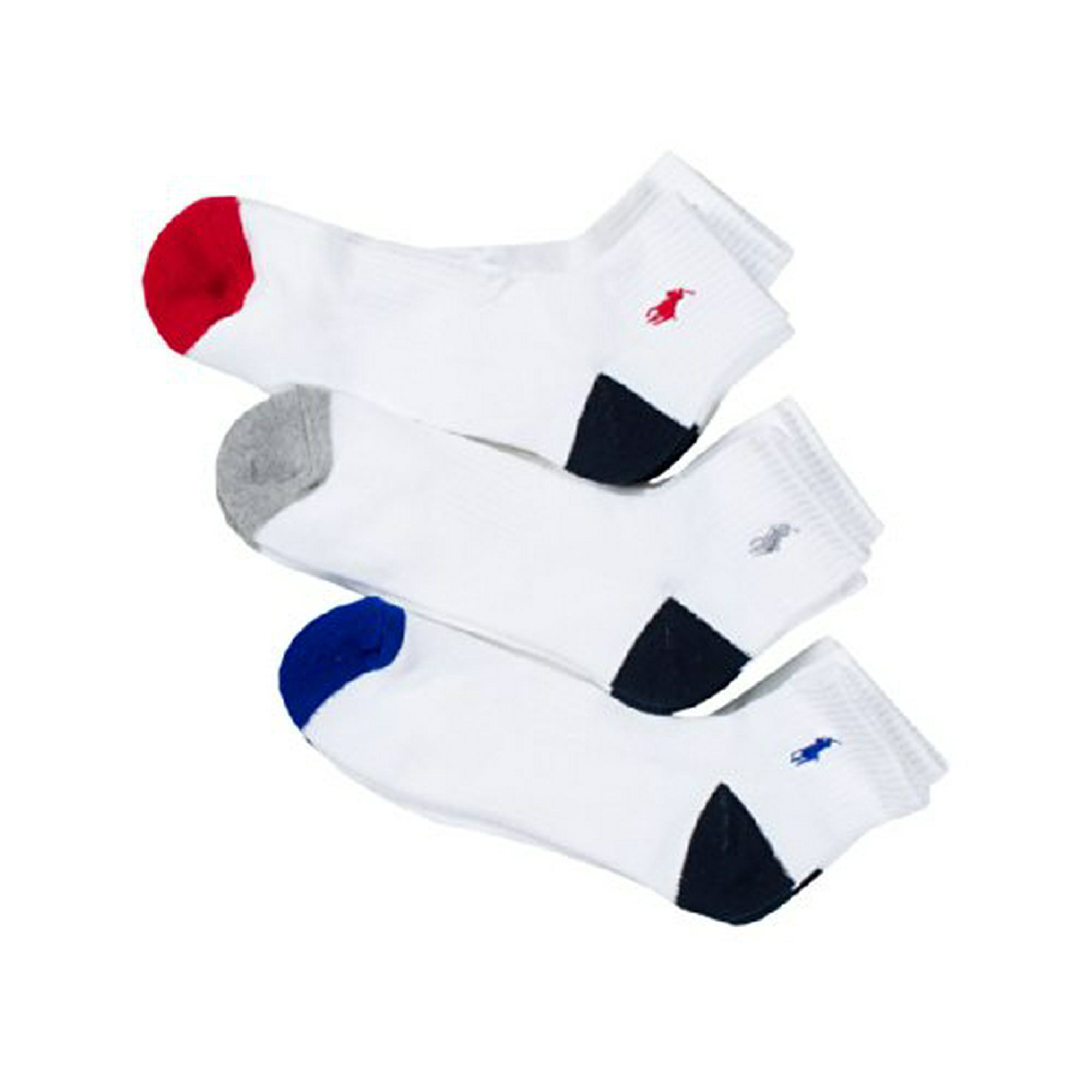 Polo Ralph Lauren 6-Pack Heel Toe Arch Support Quarter Socks Sz 10-13 Fits   White Assorted | Walmart Canada