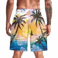 thumbnail image 2 of Men's Summer Casual Swim Trunks American Flag Beach Shorts, 2 of 4