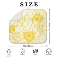 thumbnail image 4 of Microfibre Drying Mat for Kitchen Cute Yellow Sunflower Dish Drying Drainer Mat Absorbent Drying Mat Washing Up for Glass, Plate & Cup 16inch X 18inch, 4 of 7