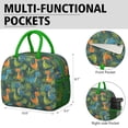 thumbnail image 6 of Womens Green Cartoon Dinosaurs Jungle Pattern Lunch Box for Work,Insulated Lunch Bag for Women,Loncheras Para Mujer,Leakproof Adult Lunch Bag for Work,Beach,Travel,Picnic,Camping, 6 of 7