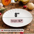 thumbnail image 3 of BTaT- White Dessert Plates, Set of 6, 8 inch, White Porcelain with Gold Trim, Small Plate, Small Appetizer Plates, Small White Plates, Dessert Plates Porcelain, 3 of 8