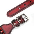 thumbnail image 4 of Beirui Heavy Duty Studded Dog Collar Genuine Leather Adjustable for German Shepherd, 4 of 9