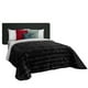 thumbnail image 1 of Cobertor con Borrega King Size Negro Elefantito Caviar Térmico, 1 of 3