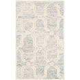 thumbnail image 3 of Safavieh Cambridge Collection CAM728G Handmade Moroccan Geometric Light Grey and Ivory Premium Wool Area Rug (2' x 3'), 3 of 10