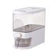 thumbnail image 2 of Dispensador de arroz, dispensador de alimentos, contenedor de almacenamiento de alimentos para cereales de arroz y harina de caramelo pequeño blanco, 2 of 9