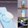 thumbnail image 2 of Magnetic Case for Samsung Galaxy S20 FE 5G Case[Compatible with MagSafe] Cute Plating Love Hearts Pattern Case with Camera Protection,Soft Shockproof TPU Bumper Cover for Women Girls,Blue, 2 of 13