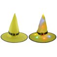 thumbnail image 1 of Sombrero resplandeciente de Halloween Niños Fiesta de adultos Fiesta de baile Vestir Sombrero de bruja Wmkox8yii fhajkh1393, 1 of 3