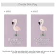 thumbnail image 3 of Cute Flamingo Garden Flag House Banner 28" x 40" Double Sided Outdoor Yard Decoration, 3 of 6