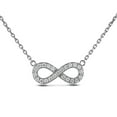 thumbnail image 1 of 10k Gold 0.30 Cttw Canadian Diamond Infinity Necklace, 1 of 3