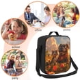 thumbnail image 5 of Lsque Cat Dog Friendship Lunch Bag Lunch Box for Women Men Reusable Insulated Lunch Tote Bag,Leakproof Thermal Cooler Sack Food Handbags Case High Capacity, 5 of 9
