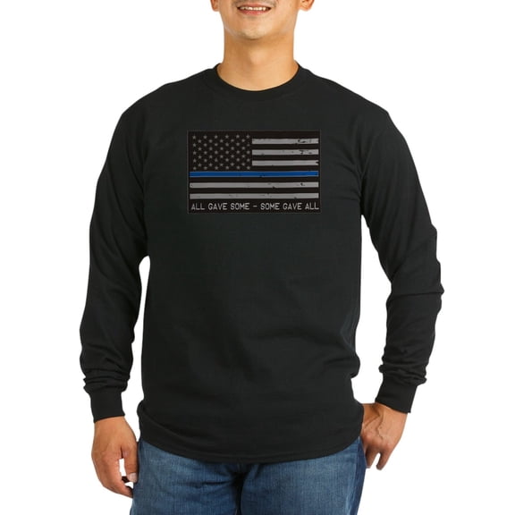 CafePress - Blue Lives Matter Long Sleeve T Shirt - Long Sleeve Dark T-Shirt