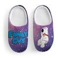 thumbnail image 3 of Cartoon Family Guy Kid's Cotton Slippers Winter Warm Soft Plush Slippers with Rubber Sole Non-Slip Indoor Outdoor Slip on Shoes Fluffy House Slippers For Boys Girls Teen, 3 of 4