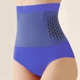 thumbnail image 5 of VISALY Women High Waisted Tummy Control Panties Full Coverage Compression Briefs Women's Breathable Compression Briefs Thigh Slimmer Stretchy Compression Tummy Control Underwear Blue M, 5 of 5