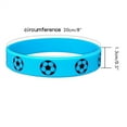 thumbnail image 3 of Pulseras de club de fanáticos de fútbol, 16 pulseras de fútbol de silicona, pulseras de fútbol de claridad notable, 3 of 8