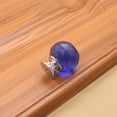 thumbnail image 3 of Toystoory Manija de cristal de Color, cajón esférico de diamante de un solo orificio, armario, manija de muebles para el hogar, accesorios de Hardware Conjuntos de muebles de dormitorio Azul 40 mm Toystoory JJ12822-10B, 3 of 5