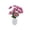 Pink, variant on Tarmeek Artificial Potted Plant - 12 Heads Pink Faux Silk Green Plant in Pot, Realistic Fake Indoor Plant for Home Office Living Room Desk Shelf Decor