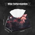 thumbnail image 6 of Lsque Giant Monster Over City Printed Long Tissue Box Cover Holder, Facial Paper Organizer Dispenser,Triangle with Bottom Belt, PVC Leather Decorative Organizer, 6 of 9
