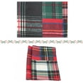 thumbnail image 7 of DriftAway Christmas Checkered Tartan Placemats Set of 2 Linen Red and Green Buffalo Plaid Xmas Washable Table Mats Winter Holiday Kitchen Christmas Mats for Table Decor Country 12 x 18 Inch Placemats, 7 of 7