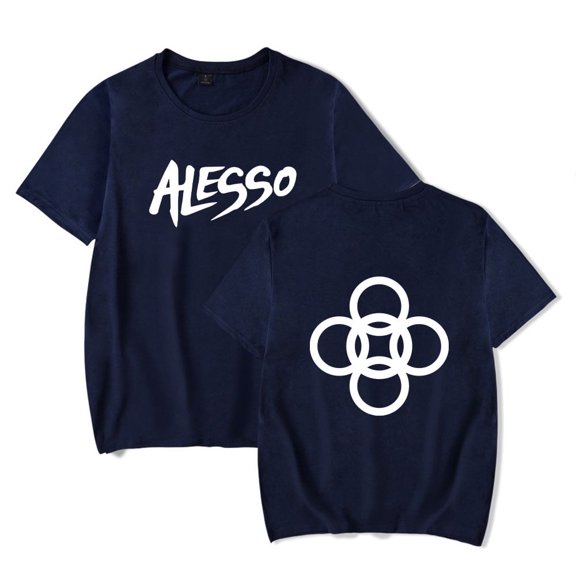 Alesso Merch T-shirt Fashion Classic Logo Short Sleeve Men And Women Trendy Street Wear