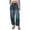 Y-Blue1936, variant on FEIFLY Mid Rise Barrel Jeans For Women Wide Leg Mid Waist Cropped Denim Pants Baggy Boyfriend Jeans With Pockets Solid Color Trendy Female Trousers