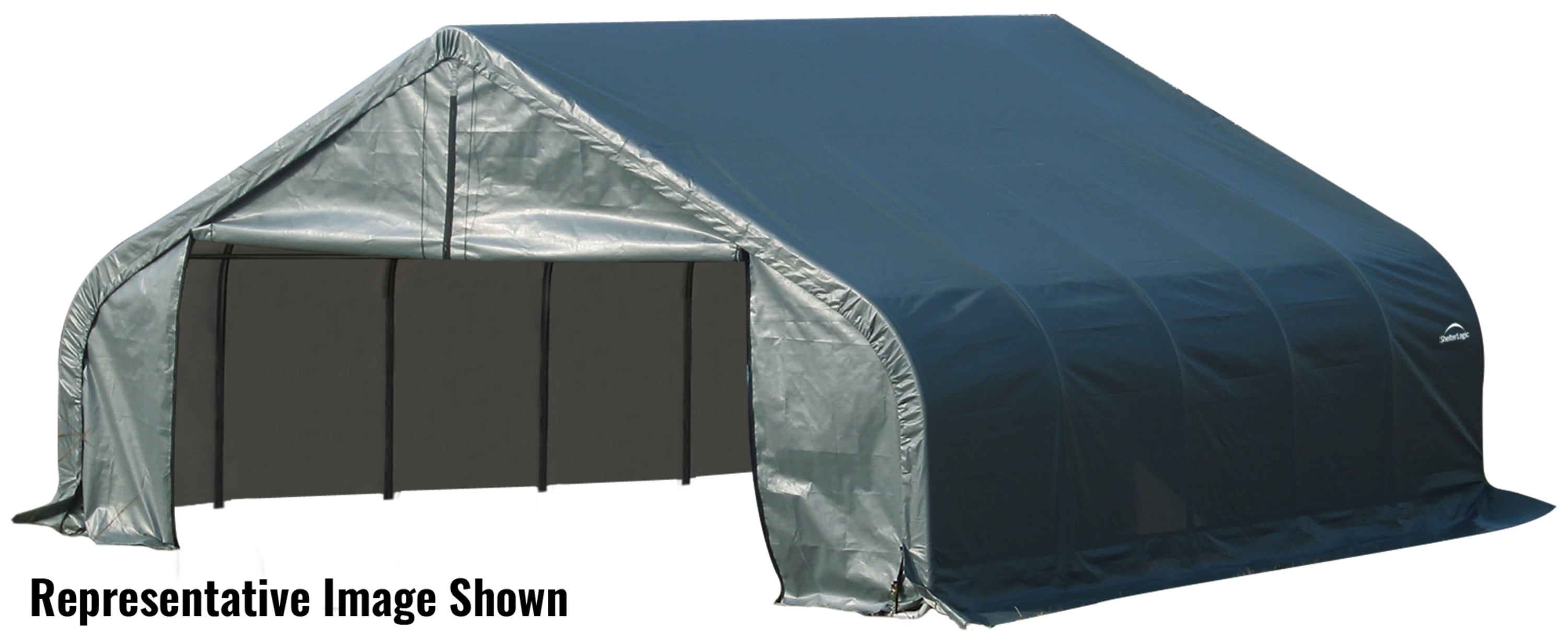 18x40 Canopy High Peak Tent Car Boat Wedding Sun and Rain Shelter Steel 1-/38"