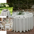 thumbnail image 4 of Efavormart 108" Premium White Faux Linen Tablecloth | Slubby Textured Wrinkle Free Tablecloth, 4 of 11