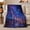 Alien Rock Spires, variant on Alien Like Desert Spires under Galaxy Planets, Mystical Fantasy Landscape for Space Lovers, Birthday Gift, Cozy Flannel Blanket for Game Room and Bedroom, Cosmic Home Decor