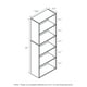 thumbnail image 2 of Librería Furinno Luder de 5 niveles, blanco/azul claro, 2 of 9