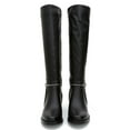 thumbnail image 4 of Ferwind Women's Tall Boots Zipper Trim Strap Detail Adult Black  8, 4 of 8