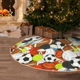 thumbnail image 5 of Sikiie Colorful Balls Nativity Christmas Tree Skirt, Jesus Christian Winter Holiday Tree Mat Decoration(30-48IN)48", 5 of 6