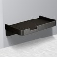 thumbnail image 4 of Soporte De Papel Higiénico Portarrollos de papel higiénico montado en la pared sin taladro para baño (negro), 4 of 5