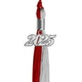 thumbnail image 2 of Endea Graduation Red/Grey Graduation Tassel with Silver Date Drop, 2 of 10