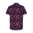 thumbnail image 5 of Handshe Men's Casual Shirt, Short Sleeve with Print and Button-Down Collar for Daily Wear, 5 of 5