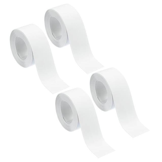 Uxcell 4 Rollos de Cinta de Sellado Blanca 1.5" x 10.5 Ft para Bañera