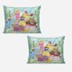 thumbnail image 2 of Juego de edredón con diseño de princesas navideñas para niños, niñas, niños y adultos, juego de cama geométrico en 3D, 1 funda de edredón y 2 fundas de almohada, 2 of 6