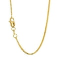 thumbnail image 2 of JewelStop 10k Solid Yellow Gold 0.45mm Dainty Thin Box Chain Necklace, Lobster Claw - 18 Inches, 2 of 6