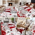 thumbnail image 5 of 5'x7' Area Rugs, Valentines Red Gnomes Indoor Outdoor Area Rug for Living Room Bedroom, Love Heart Vintage Wooden Washable Bathroom Rugs Kitchen Floor Carpet Mats Home Decor Aesthetic, 5 of 8
