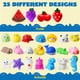 thumbnail image 3 of Juego de juguetes Mochi Squishy JOYIN, paquete de 100 para niños con caja de almacenamiento, 3 of 8