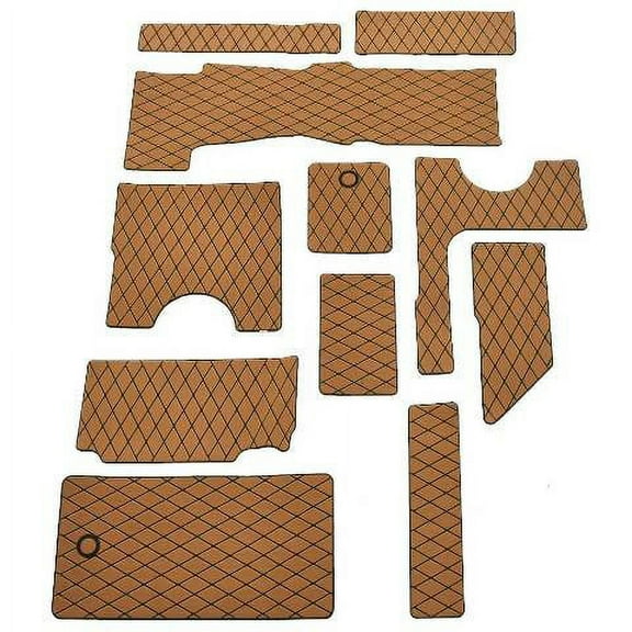 Sea Ray Boat Non Skid Cockpit Mats 2243740 | SLW 230 Mocha (Kit)