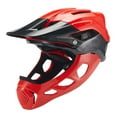 thumbnail image 2 of Casco de bicicleta perfecl cara completa rojo con almohadilla desmontable, 2 of 8